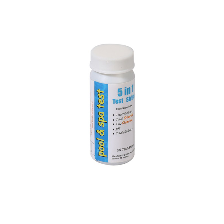 5-way test strips(Total CL,CL ,total hardness,PH,total alkalinity)