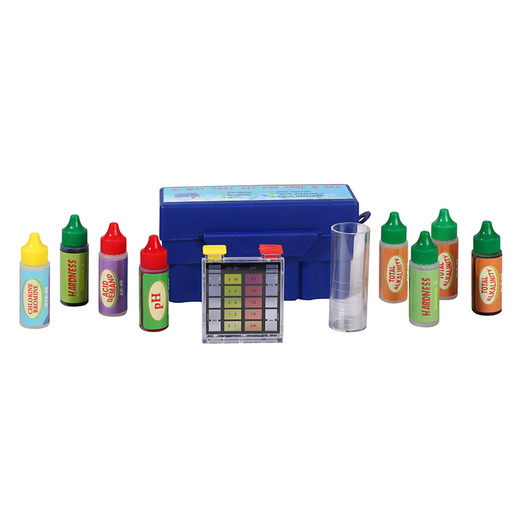 6-way test kit(BR,CL ,total hardness,PH,total alkalinity,request acid)