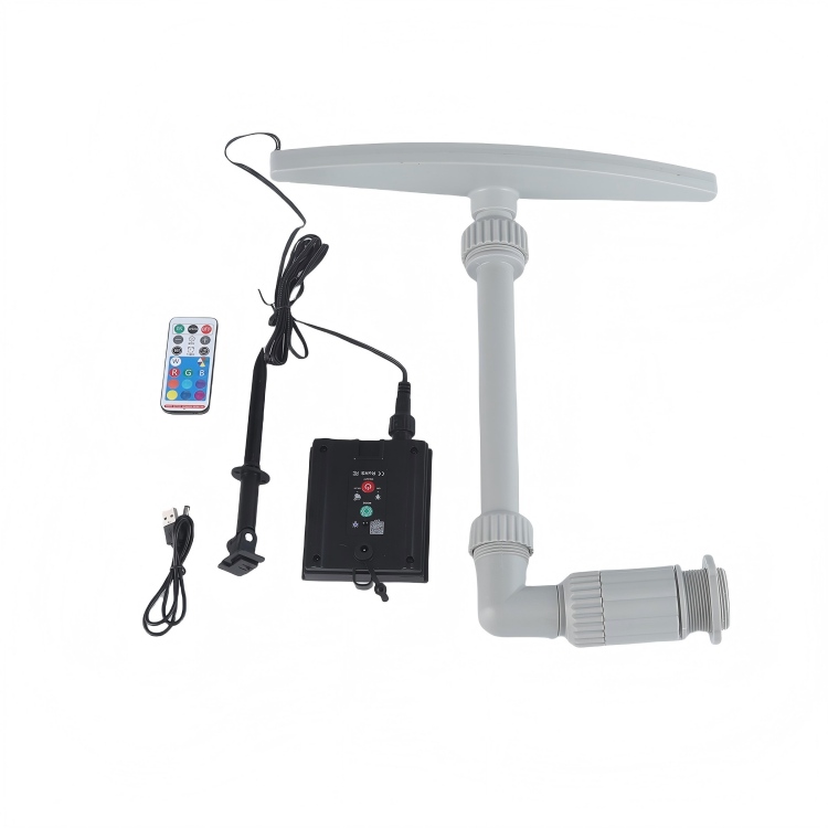 泳池扇形太阳能LED灯喷泉（含2种转换接头）