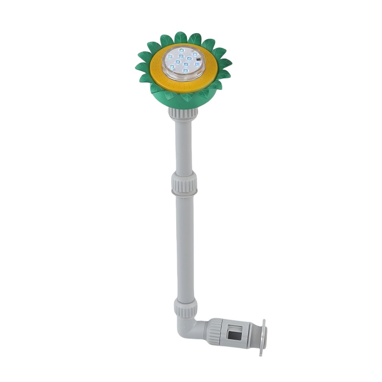 泳池莲花太阳能LED灯伸缩喷泉（含2种转换接头）